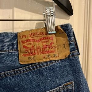 Super Clean—Classic 501 (Button Fly) Men’s Jeans